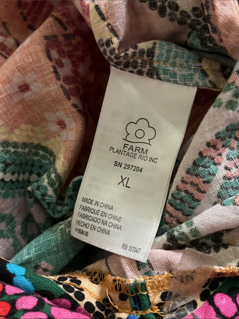 AG26 Farm Rio Dotted Patchwork Midi Dress - Picture 11 of 14